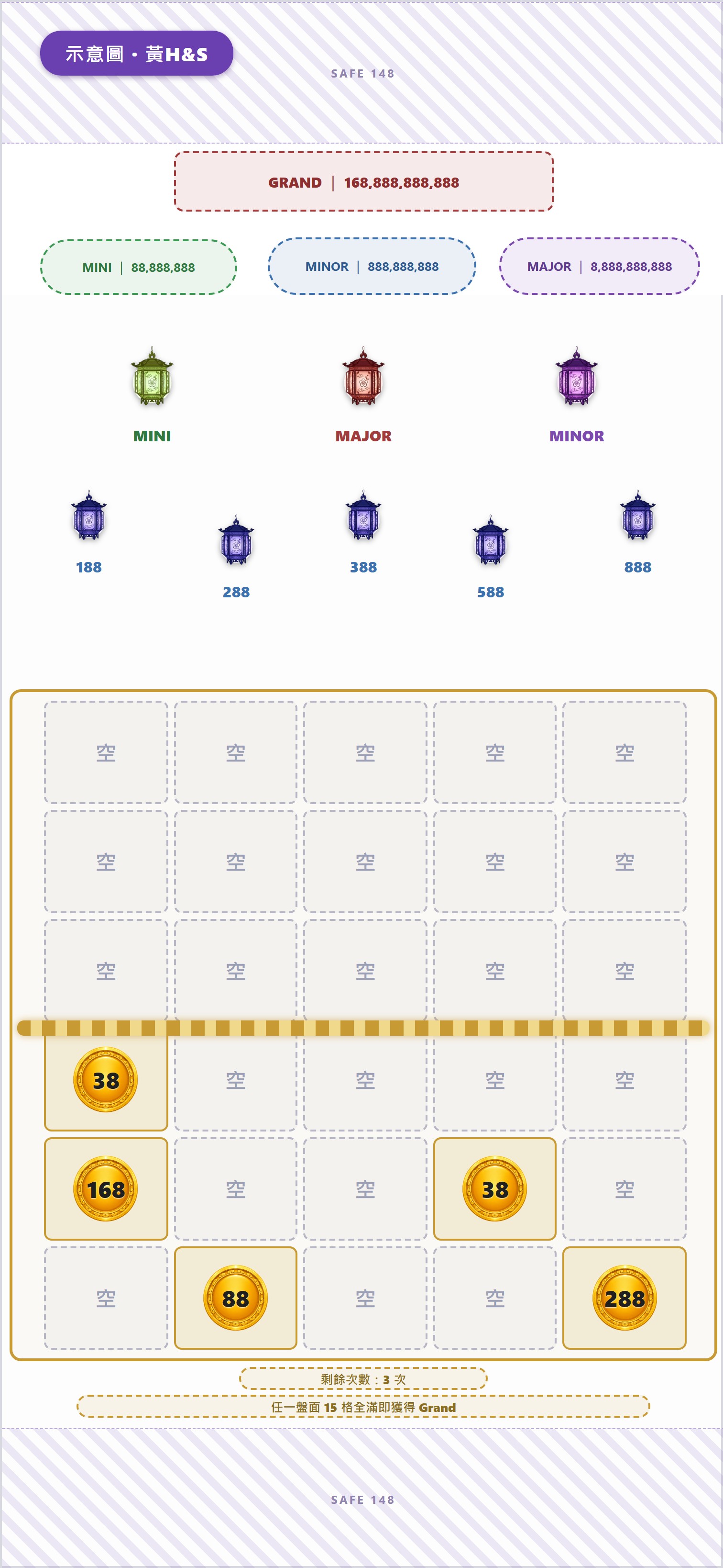 綠龍幣②把剩下延展格開完(由下往上)+消失→長滿6×5·中線成形=上下雙盤